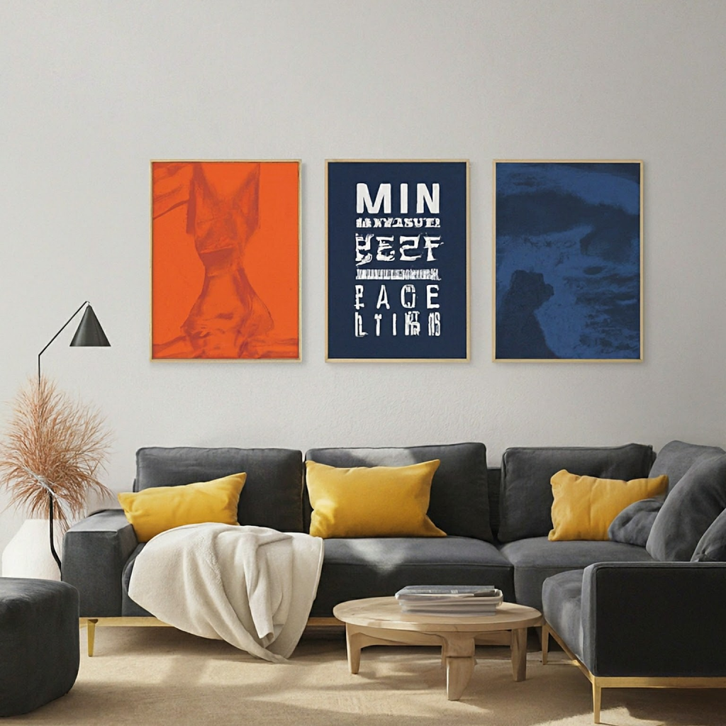 how-to-put-a-man-cave-together-with-a-set-of-3-modern-and-bold-wall-art