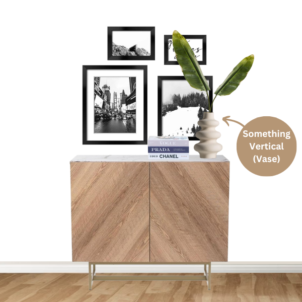 Tricks To Style A Credenza-by-adding-vase-and-banana-leaf