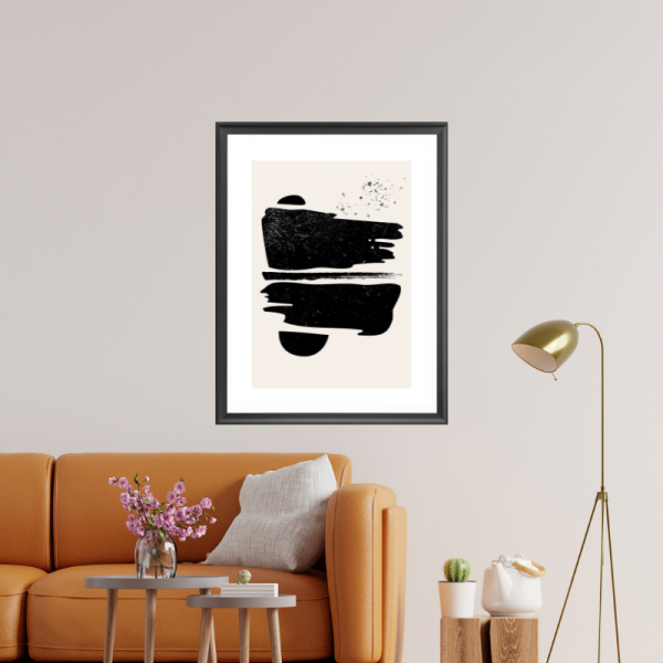 simple Nordic abstract Art Print-1
