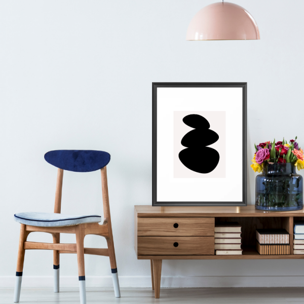 nordic oval shape art print-3
