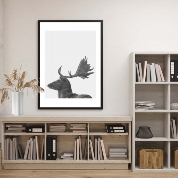 modern buck art print-4