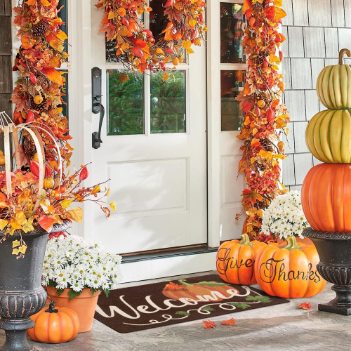 Welcome-Doormat-Fall-Indoor-Outdoor-Entrance-Home-Front-Porch-Rugs