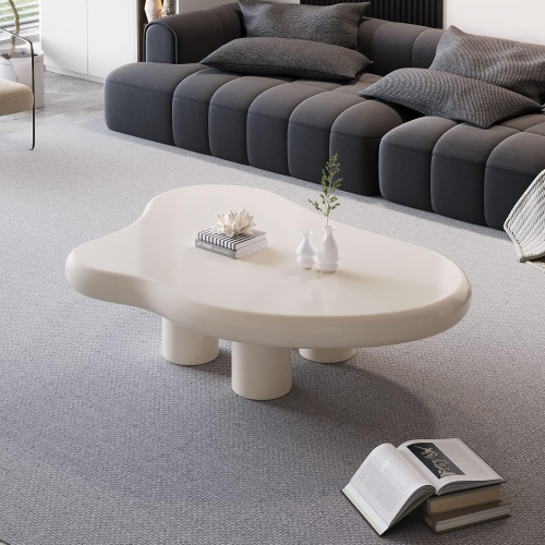 White-modern-cloud-coffee-table-for-living-room