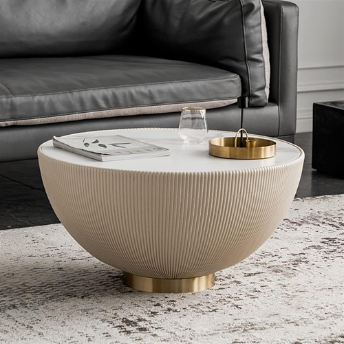 white-round-eclectic-coffee-table