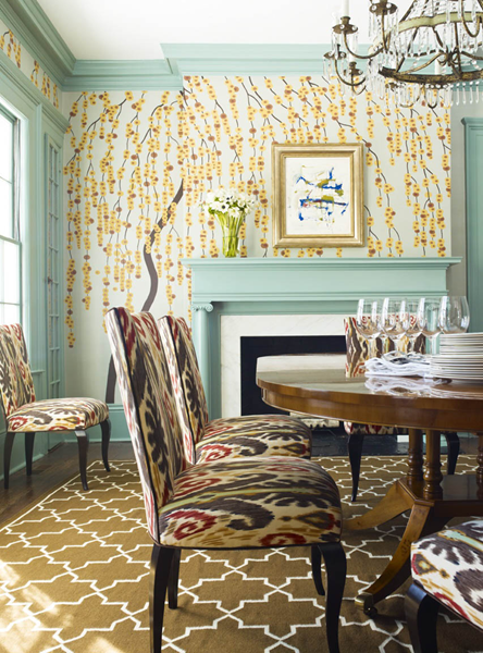 how-to-mix-fabric-patterns-in-a-playful-dining-room-infused-with-whimsy-by-a-medley-of-polka-dots-and-colorful-stripes