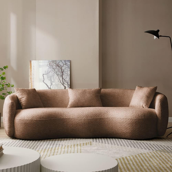 best-couches-that-make-a-room-look- bigger-in-a-modern-living-with-dark-brown-wall-color-and-taupe-curved-sofa