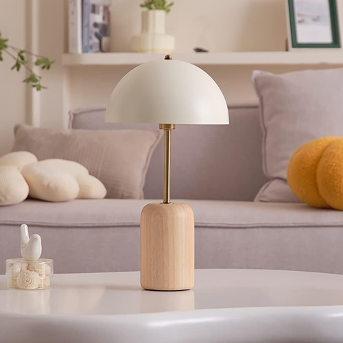 mushroom-Modern-table-lamp-to-light-up-small-living-room