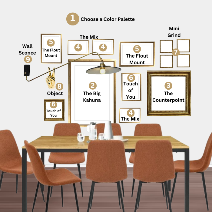 Step-by-step-guide-to-a-dining-room-gallery-wall