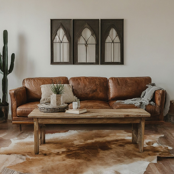 western-gothic-design-living-room-with-old-leather-sofa