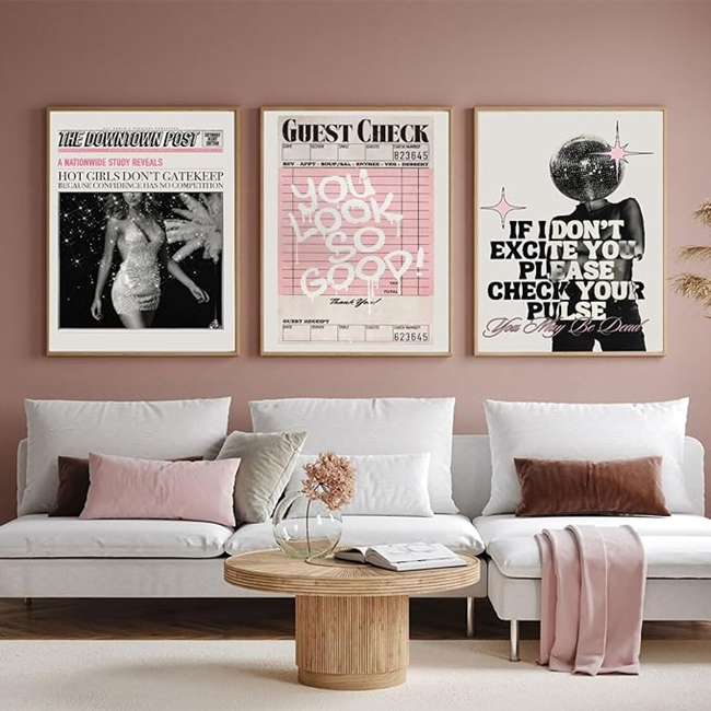 girly-wall-art-prints-for-apartment