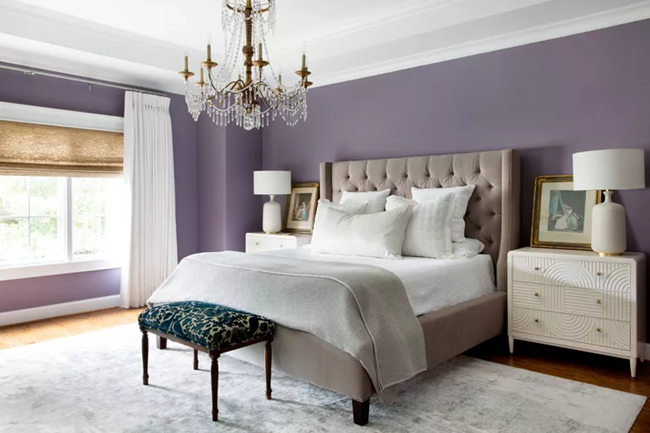 how-to-keep-bed-looking-fresh-in-a-purple-bedroom-and-with-layers-of-lighting
